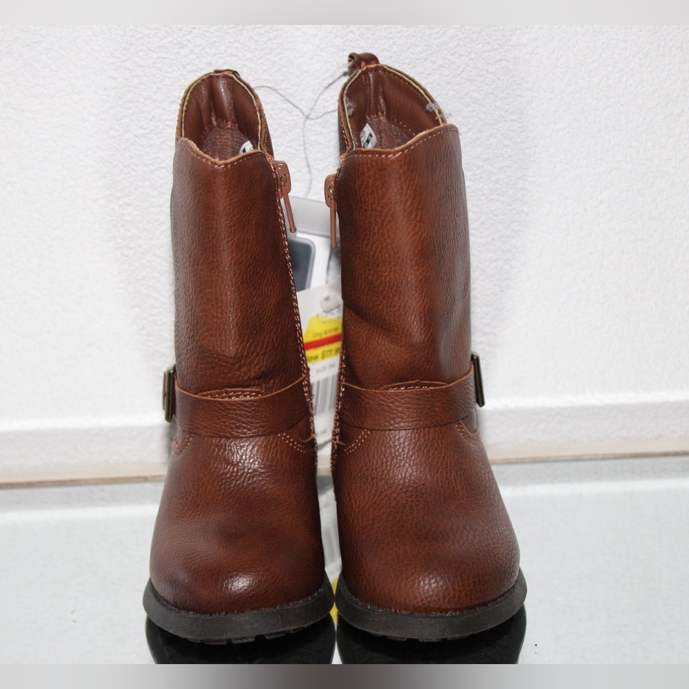 OSHKOSH B'GOSH Girl's Lumi Knee High Boot Brown Toddler 5 - Picture 2 of 6